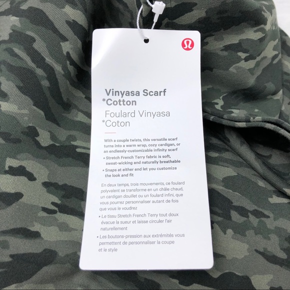 Lululemon Vinyasa Scarf *Cotton Evergreen Camo - Picture 7 of 8